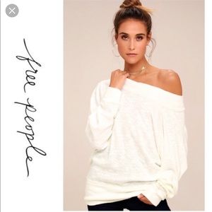 Free People off the shoulder sweatshirt